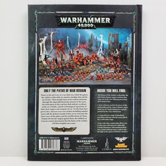 Warhammer 40k Codex Craftworlds Book Children Asuryan Games Workshop 2017 - Picture 2 of 10